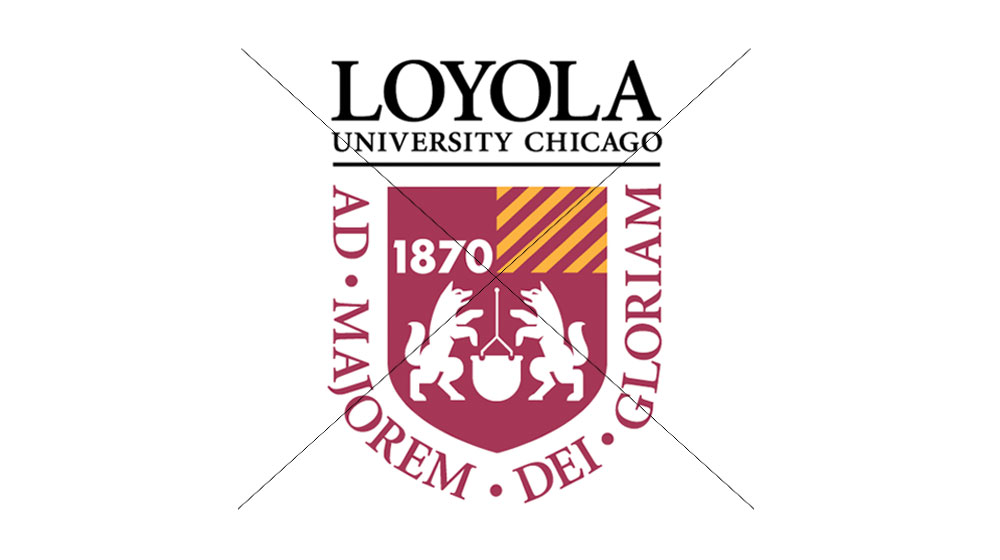 Example of a retired version of the university logo.