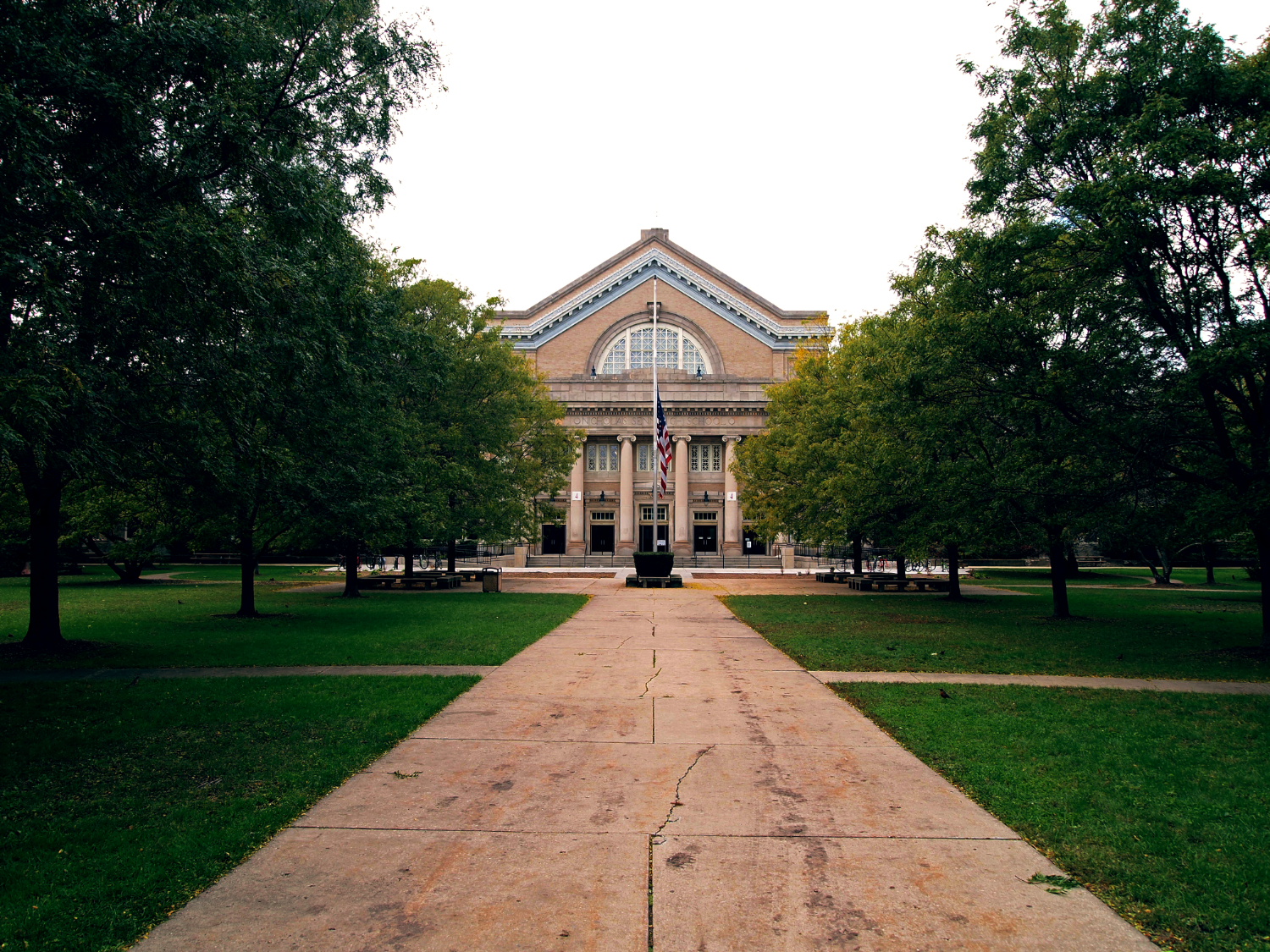 Senn Highschool building exterior